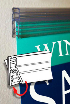 POP عرض لافتة لافتة حامل PVC آلة بثق خط البثق